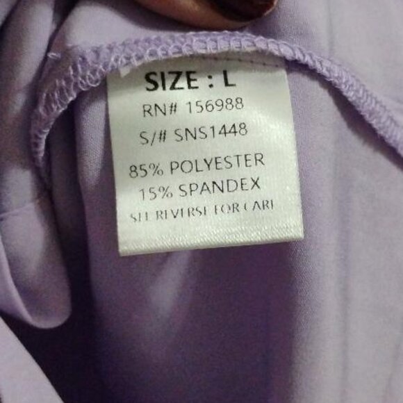 Sewn + Seen Lilac Long Sleeve Button Down Blouse NWT Size L - Picture 7 of 8